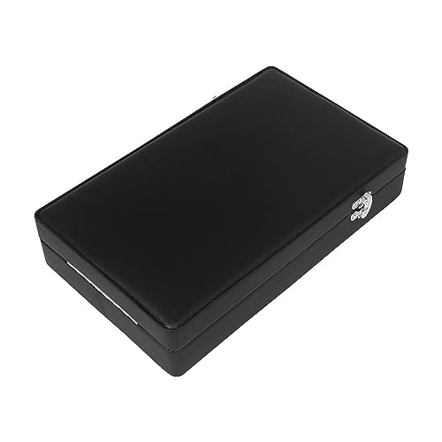 Tragbare Oboen-Tragetasche, doppellagig, Aufbewahrungsbox, schwarzes Leder, Oboen-Behälter, Tragetasche für Musikinstrumente, Oboen-Instrumenten-Behälter