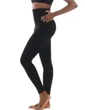 TONEST Shapewear Damen - Shaping Leggings - High-Waist - Bauchweg Hose - hohe Taille - formt Bauch, Beine, Po - 4000-MS-CC (S, Schwarz)