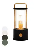 Coen Bakker LED Laterne Tischlampe dimmbar IP44 Lampe USB Warmweiß für Innen & Außen 15x11 cm Tischleuchte, Farbe:Schwarz