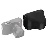 JJC Neopren Kameratasche für Leica Q3, Q2, Q, EOS R7 R10 mit RF-S 18-45mm f/4.5-6.3 is STM oder RF-S 10-18mm F4.5-6.3 is STM Objektiv, Kameras bis 130 x 75 x 100mm (Schwarz)