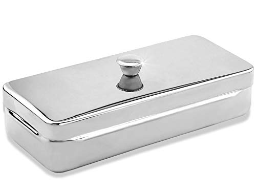 Wanne Behälter mit Deckel Box Instrumentenschale 25,5 x 15 x 4,5 cm Aufbewahrungs Box Transportbox