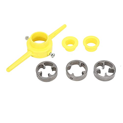 Gewindeform Rohrstempelsatz, Gewindeform PVC-Gewindewerkzeug Maker Pipe NPT Round Die Set Rohrgewindeschneider Sanitär Handbuch Handwerkzeug