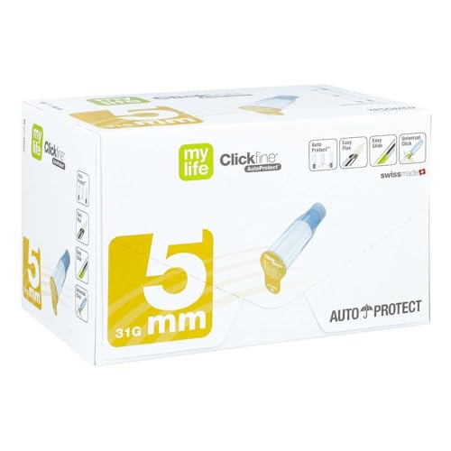 MYLIFE Clickfine AutoProtect Pen-Nadeln 5 mm 31 G 100 St