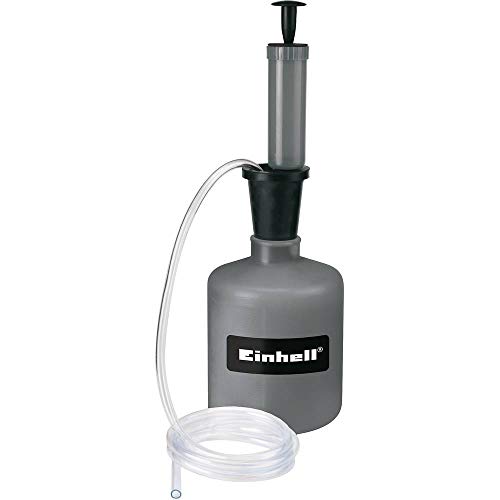 Original Einhell Öl- und Benzinabsaugpumpe (zum Abpumpen von Benzin und Öl aus Tanks und Fässern, 1,6 Liter Behälter, 1,3 m Schlauch