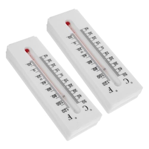 Lurrose 2st Geheimnis des Hygrometers Schlüsselhalter Für Den Gartentresor Schlüssel-ersatzbox Einen Schlüsselhalter Verstecken Versteckter Draussen Thermometer Plastik Weiß Büro