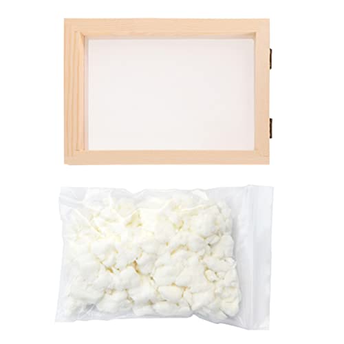Veemoon 1 Satz Werkzeug zur Papierherstellung bastelmaterial für Crafts for Zellstoff für die Papierherstellung Rahmen Papierherstellung trockener Zellstoff DIY -Papierwerkzeug