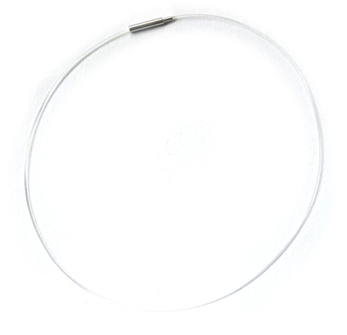 Halsreif Kunststoffreif transparent mit Drehverschluß 41-42 cm