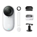 Insta360 GO 3S 128 GB - Tragbare 4K Mini-Kamera, Freihand-POVs, Überall anbringbar, Stabilisierung, 140 min Akku, 10 m wasserdicht, KI-Bearbeitung, Apple Find My, für Vlogs, Reisen, Outdoor