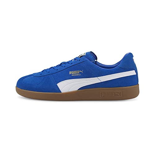 PUMA Unisex Handball Indoor Court Shoe, ROYAL White-Gum, 43 EU