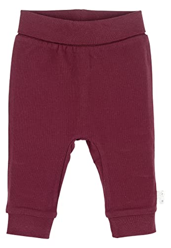 Sterntaler Baby - Mädchen Hose Baby Hose Jersey mit Umschlag, Dunkelrot, 74