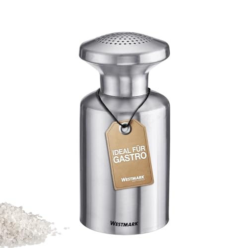 Westmark Gastro-Salzstreuer Alpha 500 ml - ideal als Gewürzstreuer für Gastronomie und Großküchen, Salz und Zucker - Rostfreier Edelstahl