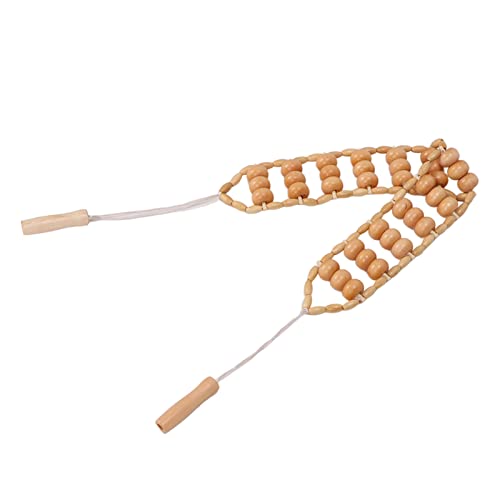 Holz-Massage-Rollenseil, Handgehalten Massageroller für Baggerarbeiten, Meridiane, Ermüdungslinderung, Rückenmassage-Werkzeug