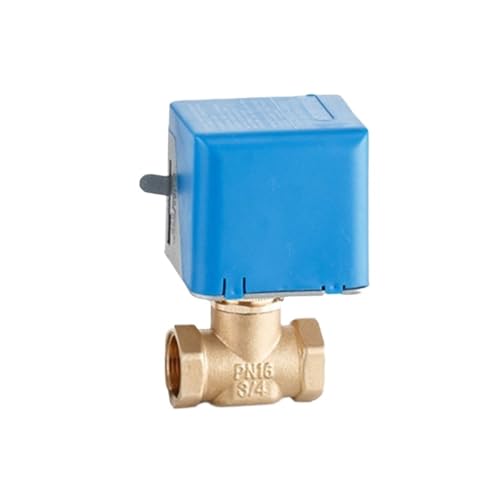 3/4" Motorized Electric Brass Globe Valves 2 Wire AC220V Two Way Stop Shut-off Valve(220VAC)