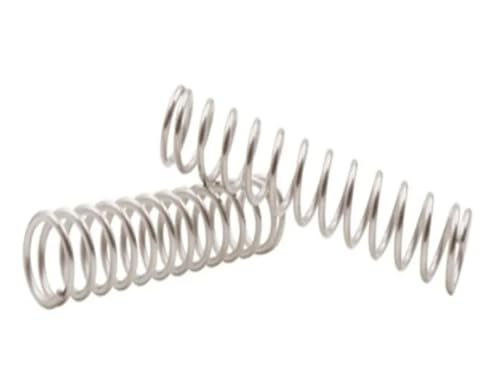 Druckfeder aus Edelstahl, Draht 0,8 mm, Außendurchmesser 5 – 15 mm, Länge 10/15/20/25/30 mm, 10 bis 20 Stück (30 mm, 14 mm, 10 Stück)