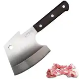 Kitory Hackmesser 15 cm Klinge, Küchenbeil für gefrorenes Fleisch und große Knochen, Extrem Scharf Metzgermesser, Edelstahl Hackbeil, Full Tang Knochenbeil, cleaver knife