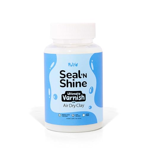Pott'd™ Seal ‘n’ Shine Ultimate Glanzlack für lufttrocknenden Ton Klarlack Acrylglasur Versiegelung für Töpferwaren