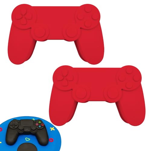 2 Stücke Controller Schokolade, Schokoladenwerkzeug, Deko, Gamepad Silikonformen für Schokolade, Kuchen, Seife, Aromatherapie-Wachs Mousse Videospiel Motivbackformen