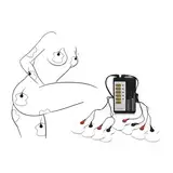 Hmxseu SM Brustvergrößerung Elektrische Brust-Patch Elektro Shock Brust Massagegerät Elektrostiimulation Set Elektrische Erotik Extrem Sexspielzeug Klitoris Stimulator für Frauen Paare (8 Scheiben)