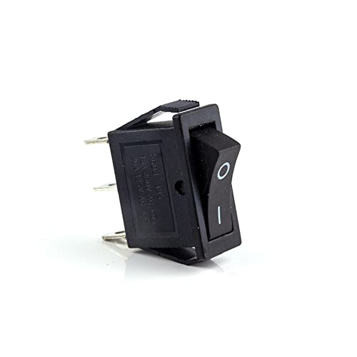 KCD3 Wippschalter EIN-AUS 2 Positionen 3 Pin Elektrische Ausrüstung mit Licht Netzschalter 16A 250VAC/ 20A 125VAC 35mm x 31mm x 14mm 1Stk (Color : Black-2D3P)