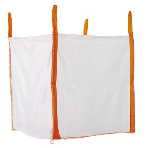 Big Bag 90x90x110 cm mit 4 Schlaufen und Einfüllschürze, 1500 KG Bruchlast DIN EN ISO 21898 (3 Stück)