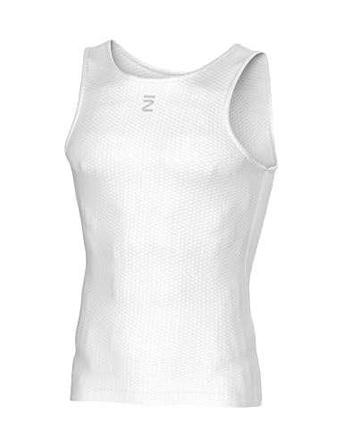 INBIKE Radtrikot Herren Ärmellos Rennrad Trikot Kurzarm Fahrradweste Sommer Leicht Sport Unterhemd Atmungsaktiv Reflektierend Radweste Weiß L-XL
