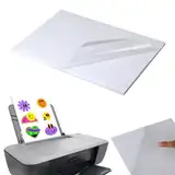 25er Set A4 transparentpapier bedruckbar, bedruckbare klebefolie transparent Folie für Laser & Tintenstrahldrucker, selbstklebende folie, Ideal zum Drucken von Postern, Fotos und mehr