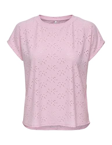 ONLY Damen Onlsmilla S/S Top JRS Noos, Roseate Spoonbill, XL