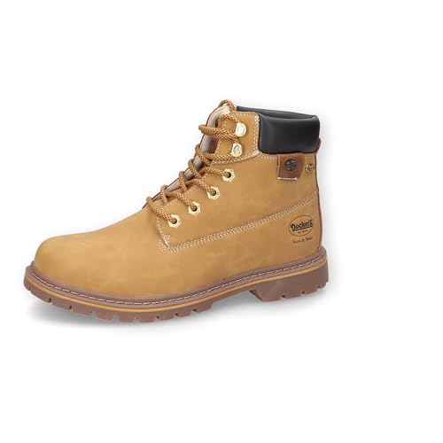 Dockers by Gerli Herren Combat Boots, Männer Sport- & Outdoorschuhe,wasserabweisend,warm gefüttert,halbstiefel,golden tan,41 EU