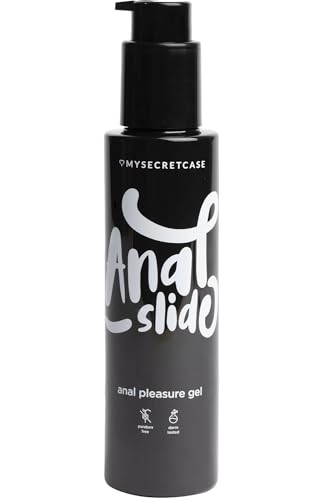 MySecretCase Gleitgel für Sex 150ml - Gel für Analverkehr, Sexspielzeug, Kondome, Männer Frau und die Paare, Wasserbasis Gleitmittel für Anal Entspannung, Erotik, Prostata Stimulation für Mann