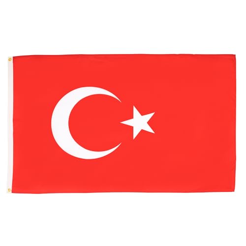 AZ FLAG Flagge TÜRKEI 150x90cm - TÜRKISCHE Fahne 90 x 150 cm feiner Polyester - flaggen