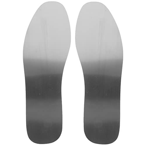 iplusmile 1 Paar Innensohle Aus Edelstahl Zeheneinsätze Aus Stahl Für Damen Dachschuhe Aus Metall Schuheinlagen Herren Nagelsichere Einsätze Rostfreier Stahl Mann Sportschuhe Roller Skates