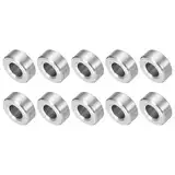 QUARKZMAN 10 Stück Distanzhülsen Abstandshalter Edelstahl, 5mm ID x 10mm OD x 4mmL 304 Edelstahl Runde Abstandshalter ohne Gewinde Säulen für Schrauben 3/16" oder M5