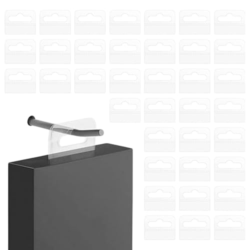 200 Stück Eurolochaufhänger Selbstklebend Hängen Tabs Selbstklebende Aufhängelaschen Schlitzloch Durchsichtige Klebelaschen Shop Display Hang Tags Transparente Für Büro Zuhause Einzelhandelsdisplay
