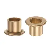 CPJJ 2 Stück Flansch Lager Hülse,Sintermessing Gleitlager,Flansch Dicke Bronze Buchse Selbstschmierende Gleitbuchsen Hülse für Industrieanlagen,6x10x10mm