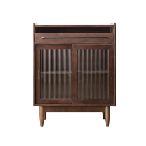 CCKUHN Buffetschrank Vorratsschrank Moderner einfacher Lagerschrank Reines Massivholz Esszimmer-Sideboard Wohnzimmer an der Wand Home Storage Sideboard Barschrank Buffet-Sideboard (