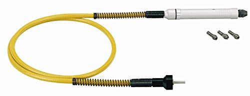 Proxxon 28620 Biegewelle 110/P mit 6 teiligem Satz Spannzangen aus Stahl (1 – 1,5 – 2 – 2,4 – 3 und 3,2mm), Black, White, Yellow