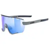 uvex sportstyle 236 Set - Sportbrille für Damen und Herren - beschlagfrei - inkl. Wechselscheiben - rhino deep space matt/blue - one size