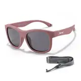 Maesy Kinder Sonnenbrille für Kleinkind und Baby - 1-3 Jahre - UV400 Polarisierter Schutz - Flexibler und Biegsamer Rahmen - Verstellbares Gummiband - Sichere und Bequeme Kindersonnenbrille - Luca