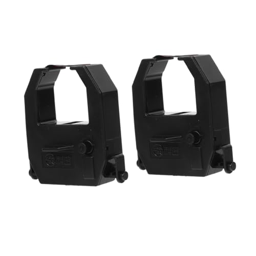 SHINEOFI 2 Stück Anwesenheitsautomatenband Stechuhr-farbbandversorgung Farbband Für Zeiterfassung Farbband Für Stechuhrdrucker Ersatzband Für Digitale Stechuhr Stechuhr-band Black Nylon