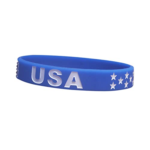 Supvox Sportarmbänder Länderflaggen-armband Amerika-flagge Flagge Der Vereinigten Staaten Silikonarmbänder Amerikanische Flagge Für Streiche Für Erwachsene Us Flagge Schmuck Ländlich