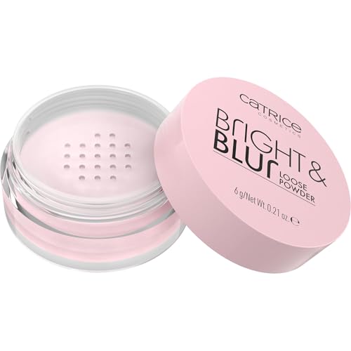 Catrice Bright & Blur Loose Powder, Nr. 010, Pink, aufhellend, weichzeichnend, natürlich, für trockene Haut, vegan, ohne Alkohol, ohne Konservierungsstoffe, ohne Parabene, 1er Pack (4.8g)