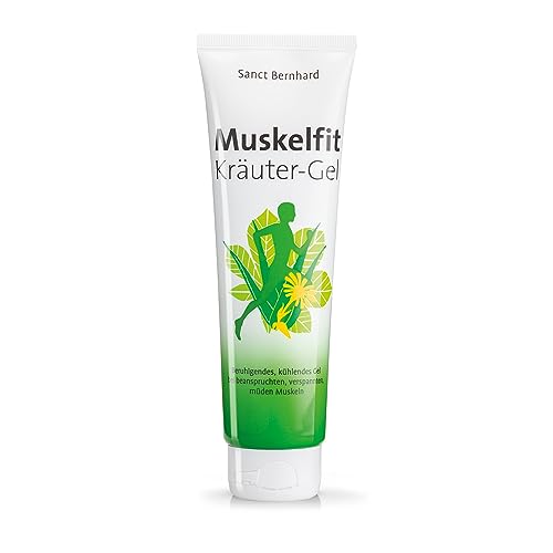 Sanct Bernhard Muskelfit Kräuter-Gel | Beruhigendes, kühlendes Gel | Bei beanspruchten, verspannten & müden Muskeln | 150ml