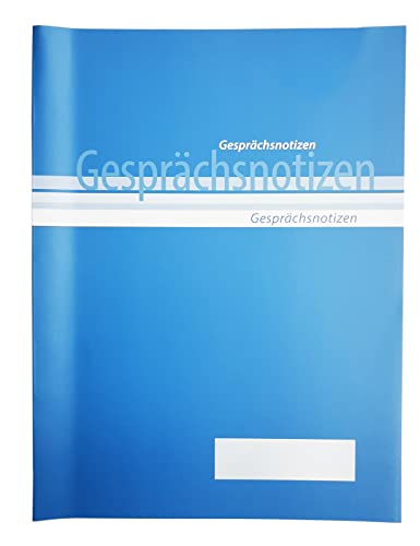 Gesprächsnotizen Protokollbuch (blau, A4)