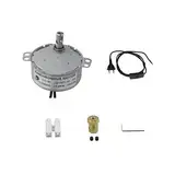 CHANCS Elektrischer Synchronmotor TYC-50 220 V 2,5–3 U/min mit flexiblem 7-mm-Kupplungsstecker und Netzkabel-Schalterstecker für Becherwender, handgefertigt, Plattenspieler-Synchronmotor