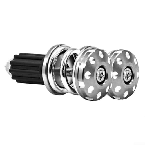 Vibrationsdämpfende Gewichte für Motorradlenker für 22 mm Lenker, stilvoll und funktional (Silber)