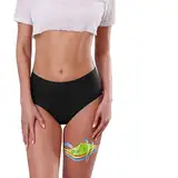 Bikinihosen für Damen Perioden Bikini Hose Menstruations Badeanzug High Waist Perioden Bikinihose Mädchen Basic Slip Bikinihose Schwarz Damen Period Badeshorts Perioden Bademode zum Schwimmen