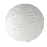 Lampenschirm Papierschirm Deko weiß Schirm, Ersatzschirm, Lampenglas für Pendellampe, Tischlampe, Fluter Leuchte (1x Papierlampenschirm Ø40cm)