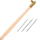 Tambour Haken mit 3 Nadeln (70 90-100) Stickerei Perlen Nadel Werkzeuge Pailletten Perlen Nadel Set Crochet Tool Kit (1)