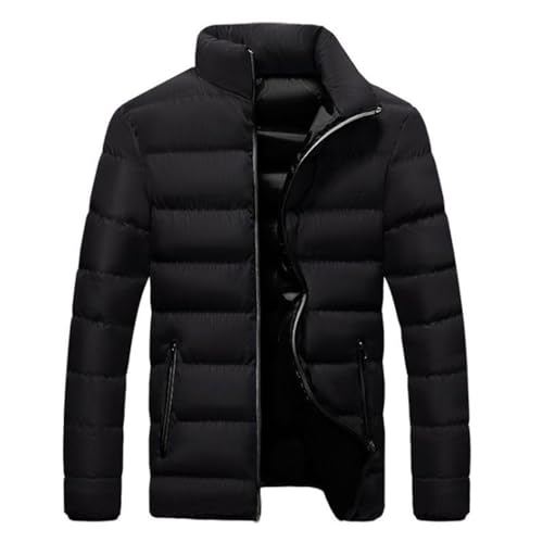 Generisch Winterjacke Herren Daunenjacke mit Reißverschluss Warm Jacke Leichte Steppjacke Herren Bequeme Casual Puffer Jacket Basic Übergangsjacke Outdoor Softshelljacke Winter Kleidung(#02-01, M)