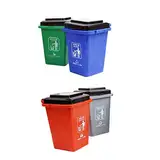VICASKY 1 Satz Müllklassifizierung -mülleimer Mülltonnen-Modell Kind Spiele Müllwagen Jungs Recyceln Mülltonne Im Freien Recycling-Center- Plastik